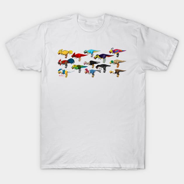 When Dinobirds Ruled the World T-Shirt by AlexRobinsonStuff